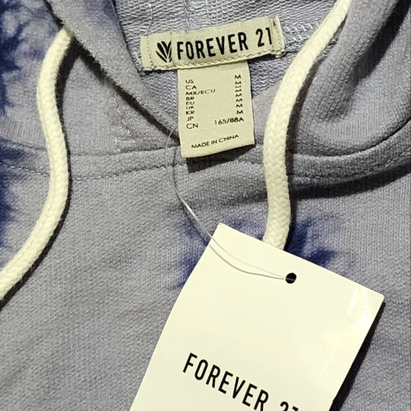 Forever 21 Crop top hoodie sweatshirt - Picture 3 of 6